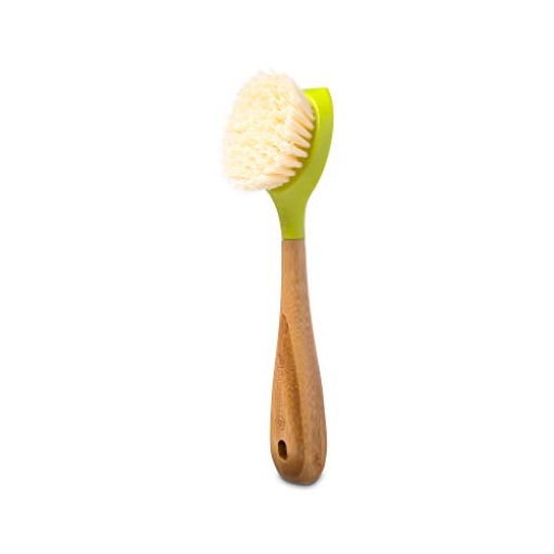 Picture of FULL CIRCLE INTERNATIONAL INC FC10108 Full Circle Be Good Kitchen Dish Brush with Bamboo Handle, Single Brush, Green, FC10108 (EA)
