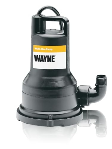Picture of WAYNE MORGAN VIP30 WAYNE VIP30-1/3 HP Reinforced Thermoplastic Submersible Multi-Use Pump - Up to 2,500 Gallons Per Hour - Heavy Duty Multi-Use Pump (EA)