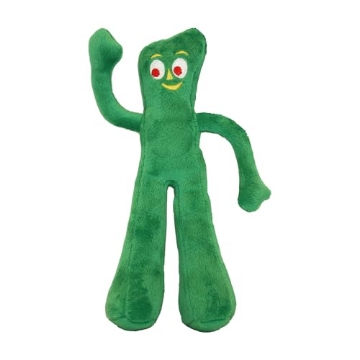 Picture of Multipet International 16674 Multipet Gumby Dog Plush Toy - Squeaky Toy for All Dogs - Extra Soft Plush w/ Flexible Legs & Arms - Stuffed Animal for Cuddling & Playing - Cute Dog Pet Toy (9", Green) (EA)