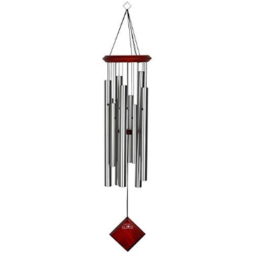 Picture of WOODSTOCK PERCUSSION INC DCS30 Woodstock Wind Chimes of Orion Wind Chimes for Outside, 30" Silver Medium Tone Wind Chime Décor for Outdoor Garden, Patio, Porch, Encore Collection (EA)