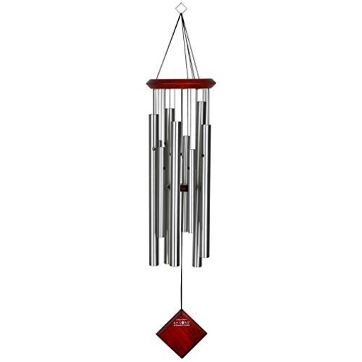 Picture of WOODSTOCK PERCUSSION INC DCS30 Woodstock Wind Chimes of Orion Wind Chimes for Outside, 30" Silver Medium Tone Wind Chime Décor for Outdoor Garden, Patio, Porch, Encore Collection (EA)