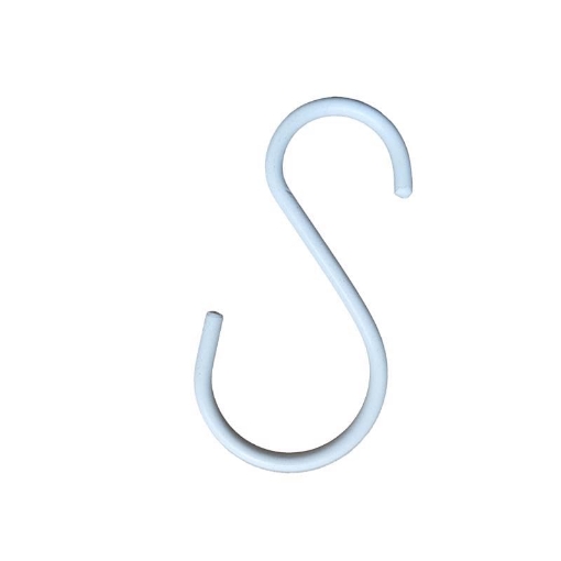 Picture of Living Accents 58038 Living Accents 7035923 3.5 in. Steel S Extender Hook White - Pack of 2 (EA)