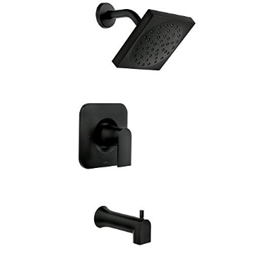 Picture of Moen 82760BL Moen Genta Single-Handle 1-Spray Tub and Shower Faucet in Matte Black (Valve Included) (EA)