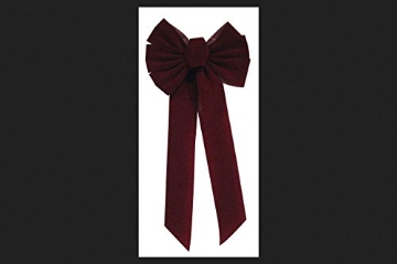 Picture of HOLIDAY LIGHT RAIL LLC 6577ACE Holiday Trims Christmas Bow Bow Burgundy Velvet 10 inch 1 pk (PK-12-EA)