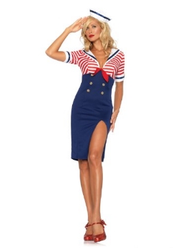 Picture of Leg Avenue UA83633XL Leg Avenue Women's Deckhand Diva Costume, Multi, X-Large (EA)