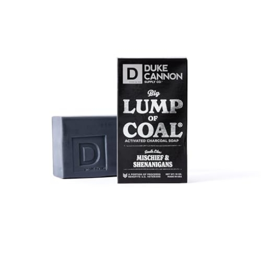 Picture of DUKE CANNON 01HOLIDAYCOAL1 Duke Cannon Supply Co. Big Brick of Soap Bar for Men Holiday Edition - Big Lump of Coal (Bergamot & Black Pepper Scent), 10 oz. (1 Pack) (EA)