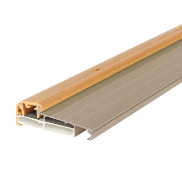 Picture of M-D 49008 M-D Building Products 49008 4-9/16 in. x 1-3/8 in. x 36 in. Satin Nickel Adjustable Aluminum Thermal Break Threshold (EA)