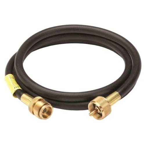 Picture of Mr. Heater, Inc. F273711 Mr. Heater F273711 12-Feet Propane Hose Assembly, Swivel 1 by 20 Male Throwaway Cylinder Thread x Swivel 1 by 20 Female Throwaway Cylinder Thread,Multicolored,Regular (EA)