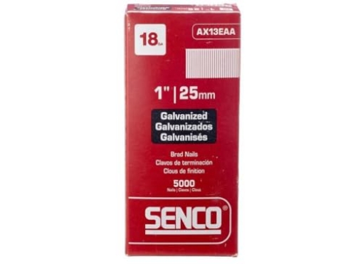 Picture of SENCO FASTENING SYSTEMS AX13EAA SENCO FASTENING SYSTEMS AX13EAA 5000CT 1-Inch 18GA Brad Nail (EA)