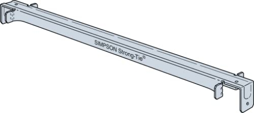 Picture of SIMPSON STRONG-TIE TSBR2-24 Simpson Strong-Tie TSBR2-24 TSBR 25-1/2 in. Galvanized Truss Spacer-Restraint (Pack of 50) (PK-50-EA)