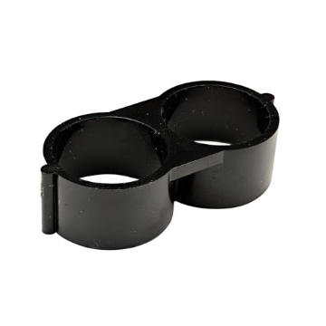 Picture of Rain Drip R301CT Raindrip R301CT Compression End Clamp Fitting, Fits 1/2-Inch - 5/8-Inch Tubing, in a Figure 8 Design, 5-Pack Blister Card, for Drip Irrigation Supply Tubing, Dripline, Drip Systems, Black (EA)