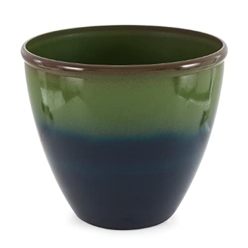 Picture of SUNCAST 1606GP36 Suncast 16" Seneca Outdoor Decorative Resin, Green/Blue, 1606GP36 Planter, No Size (EA)