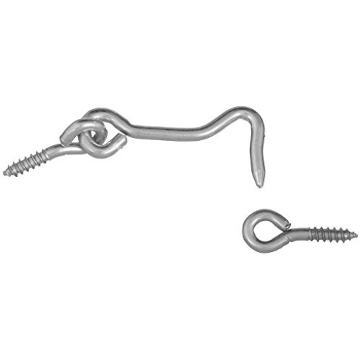 Picture of National/Spectrum Brands N117-911 National Hardware N117-911 Hooks & Eyes, 2", Zinc Plated (EA)