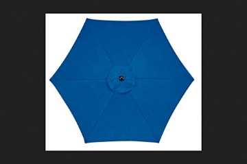 Picture of Living Accents UM90BKOBD34RB LIVING ACCENTS Umbrella Market 108.27" X 92.52" Steel Frame Blue (EA)