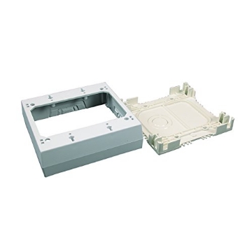 Picture of LEGRAND AV NM3-2 Legrand Wiremold NM3-2 Nonmetallic Plastic Raceway for Extending Power, 2 Gang Deep Outlet Box, 1 3/8" Deep, Ivory (1 Pack) (EA)