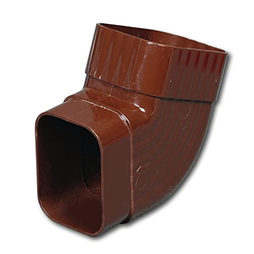 Picture of AMERIMAX M1628 Amerimax 4.5 in. H x 5 in. W x 4.5 in. L Brown Vinyl B Gutter Elbow - Case of: 20;2020 (PK-20-EA)