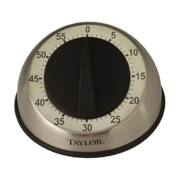 Picture of TAYLOR PRECISION PRODUCTS 5830 Taylor RA14276 Mechanical Stainless Steel Timer for School, Learning, Projects, and Kitchen Tasks, One Size, Multicolor (EA)