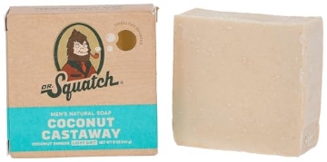 Picture of YETI PARENT HOLDINGS LLC WH-BAR-CNO-01 Dr. Squatch All Natural Bar Soap for Men with Light Grit, Coconut Castaway 5 Ounce (Pack of 1) 0.02 pounds (EA)