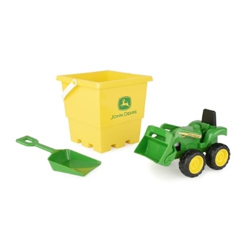 Picture of TOMY INTERNATIONAL 47339 TOMY John Deere Sandbox Toy Set - Includes Dump Truck Toy, Bucket and Beach Shovel - Toddler Outdoor Toys and Farm Toys - Summer Kids Sand Toys - Green - 3 Count (EA)
