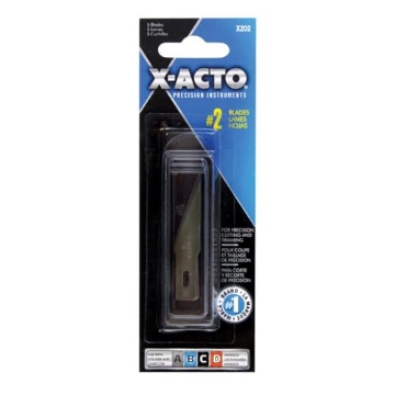 Picture of X Acto XW202E X-Acto X211 Replacement Blades, No. 2, Carbon Steel Blade, Pack of 5 (EA)
