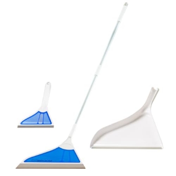 Picture of HELIO AIRBROOM AIRBRM Helio AirBroom 3 Piece Kit All Surface Sweeper and Squeegee for Wet and Dry Cleaning Dust, Dirt, Liquids, Pet Hair, Tile, Hardwood Floors, Carpet, Furniture, Windows, Shower Doors As Seen on TV (EA)