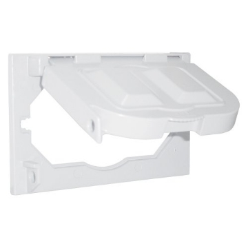 Picture of SIGMA ENGINEERED SOLUTIONS 14145WH Sigma Electric, White, Size Sigma Engineered Solutions, 14145WH 1-Gang Horizontal Multi-Use Weatherproof Cover (EA)