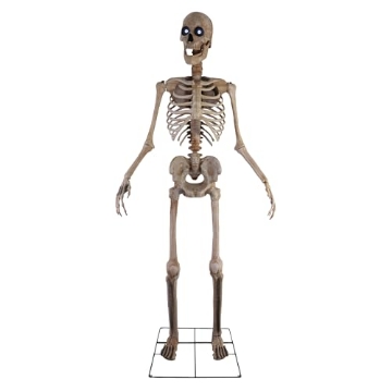 Picture of Seasonic MR123682 Haunted Hill Farm Motion-Activated 8-Ft. Tall Towering Skeleton, Plug-in Talking Scare Prop Animatronic for Indoor or Covered Outdoor Creepy Halloween Decoration (EA)