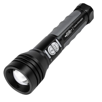 Picture of LB MARKETING INC 97948 Police Security - Twin Power 1000 Lumen LED Flashlight - Choose Your Power - Rechargeable w/Backup Backup, Water-Resistant, USB-C, Twist Focus, Impact Resistant – Camping, Hiking & Emergency Use (EA)
