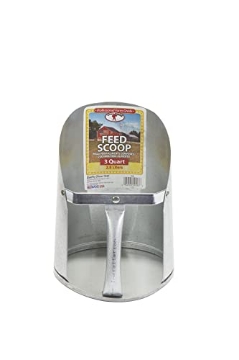 Picture of LITTLE GIANT LADDER SYSTEMS LLC 9203 Little Giant® Galvanized Feed Scoop for Livestock | Heavy Duty Stackable Feed Scoop with Enclosed Handle (3 Quart, 1, Count) (EA)
