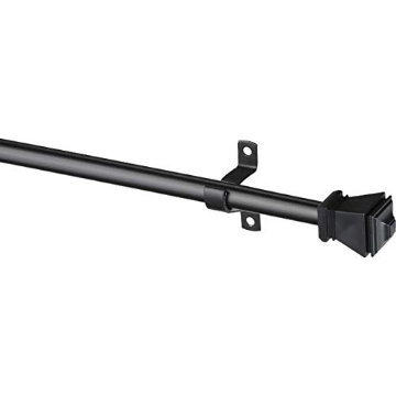 Picture of Kenney Manufacturing Company KN367/5NP Kenney KN367/5 Amel Cafe Rod, 48"-84", Black (EA)