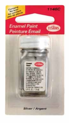 Picture of TESTORS 1146C3 Testors Enamel Hobby Paint 1/4 Oz Silver6 (PK-6-EA)