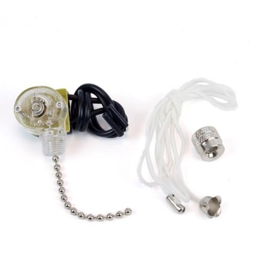 Picture of JANDORF SPECIALTY HARDWARE 61208 Switch, Pull Chain, Nickel, On/Off: Sleek Finish for Modern Lighting Solutions (EA)