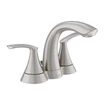 Picture of Moen WS84550SRN Moen WS84550SRN Darcy 4" Centerset 2-Handle Bathroom Faucet in Spot Resist Brushed Nickel (EA)
