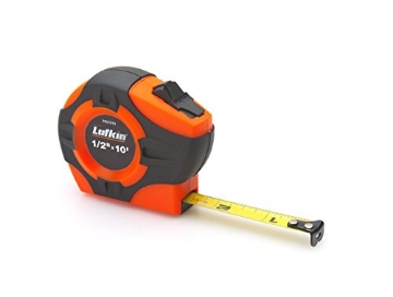 Picture of LUFKIN PHV1433N Lufkin 1" x 33' P1000 Series Hi-Viz Orange Yellow Clad A5 Blade Power Return Tape Measure - PHV1433N , Black (EA)