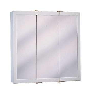 Picture of Zenna Home W24 Zenith Products 23-3/4" W X 25-5/8" H X 4-3/4" D 24" White Wood Triview Medicine Cabinet Surface Mount (EA)