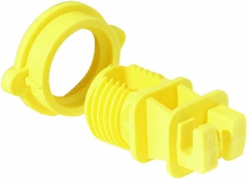 Picture of DARE PRODUCTS INC WESTERN-RP-25 DARE PRODUCTS WESTERN-RP-25 831913 Western Screw-Tight Round Post Insulator (25 Pack), Yellow (EA)