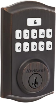 Picture of Kwikset 992600-003 Kwikset 9260TRL-11PS Traditional SmartCode Keypad Electronic Deadbolt SmartKey Venetian Bronze Finish (PK-2-EA)
