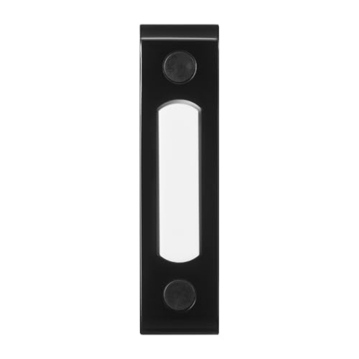 Picture of Globe-weis 18000216 Heath Zenith 18000216 Wired Push Doorbell Button, Black, Metal, Lighted, Surface Mount, Home Improvement, Outdoor, House Accessory (EA)