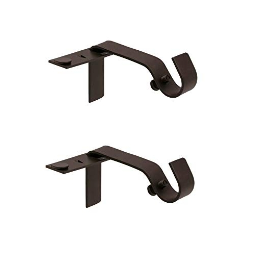 Picture of Kenney Manufacturing Company KN76010 Kenney Fast Fit 5/8" No Measure Curtain Rod Brackets, Oil Rubbed Bronze (EA)