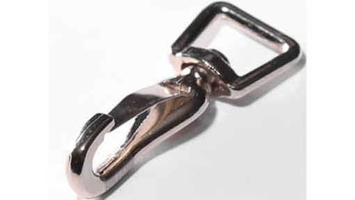 Picture of Baron 435-5/8 BARON 435-5/8 Steel Swivel Roller Spring Snap with 3/16" Opening, 30 lb, Nickel-Plated (EA)