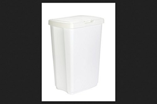 Picture of RUBBERMAID COMMERCIAL 2339WHT Rubbermaid 13.25 gal. White Spring Top Wastebasket (PK-6-EA)