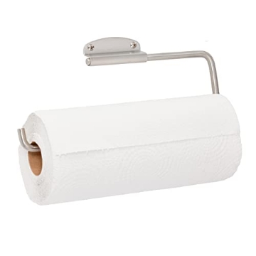 Picture of IDESIGN 39370 iDesign Forma Wall Mounted Metal Paper Towel Holder, Swiveling Roll Organizer for Kitchen, Bathroom, Craft Room, 12" x .75" x 4.5", Chrome (EA)