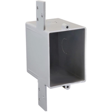 Picture of Cantex Industries EN16SB Cantex 3012619 16 cu. in. Work Rectangle PVC 1 Gang Outlet Box Gray (EA)