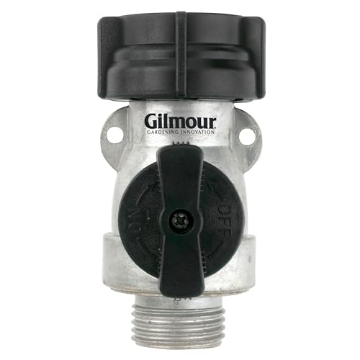 Picture of Gilmour 801074-1001 Gilmour Garden Hose Shut Off Valve, Durable Metal Full Flow Water Shut Off Valve (EA)