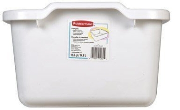 Picture of RUBBERMAID COMMERCIAL FG2970ARWHT Rubbermaid 7-3/4 in. H x 12-3/4 in. W x 15-1/2 in. L Plastic Dish Pan White (EA)