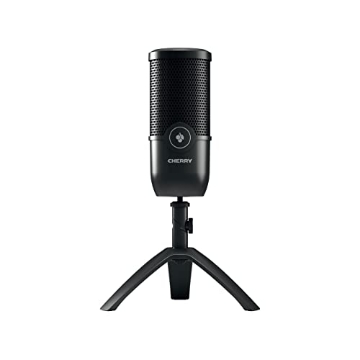 Picture of Cherry JA-0700 Cherry UM Series 3.0, 6.0 and 9.0 PRO RGB USB Microphone for PC, Mac, Gaming, Recording, Streaming, Podcasting, Studio and Computer Condenser. (UM 3.0 Black) (EA)