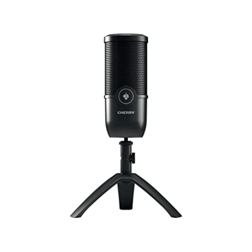 Picture of Cherry JA-0700 Cherry UM Series 3.0, 6.0 and 9.0 PRO RGB USB Microphone for PC, Mac, Gaming, Recording, Streaming, Podcasting, Studio and Computer Condenser. (UM 3.0 Black) (EA)