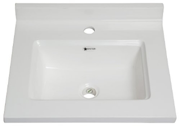 Picture of ARSTAR SA DE CV U223112703C1-3 Arstar, Camila 18x23 Inch Washbasin, Solid White Gloss (EA)