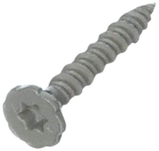 Picture of ROCK-ON 23306 Rock-On 23306 9 by 1-1/4" Serrated Head Star Drive Cement Board Screws, 1.25 inches, zinc, 750 Count (Pack of 1) (EA)