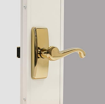 Picture of LARSON MANUFACTURING CO CH3010701 Larson Certified Storm Door Brass Georgian Lever, Storm Door Handle Replacement with Surface Mount Hardware (EA)